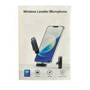 Wireless Lavalier Microphone for iPhone iPad Video Recording Podcast, Profession